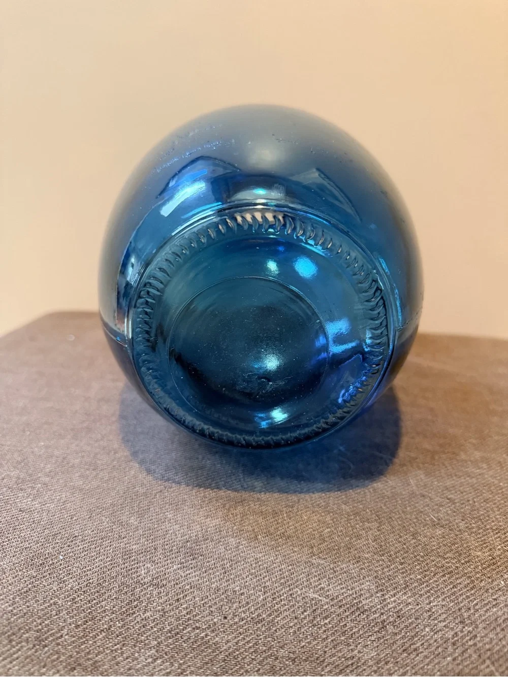 Blue Glass Decorative Vase - Home Accents